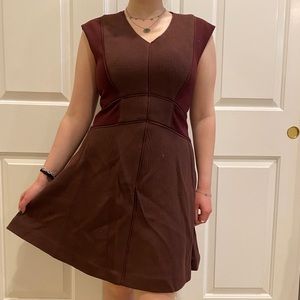 Beautiful maroon A-line dress ❤️🤎